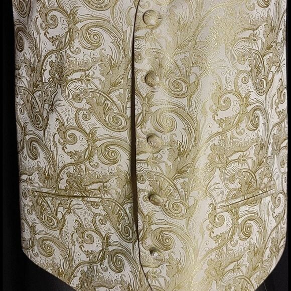 MEN'S CARDI INT. 3 PIECE FORMAL TUXEDO VEST & TIE - Picture 3 of 7